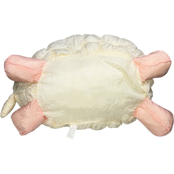 MOON BEAM KOREA LAMB SHEEP PUFFY PARACHUTE NYLON PLUSH BLUE POLKA DOT RIBBON - Picture 5 of 8